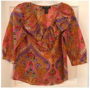 Ralph Lauren P/S Paisley Print Blouse
